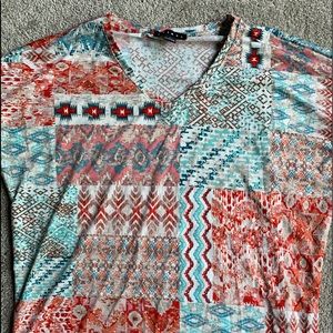 Tribal 3/4 sleeve shirt